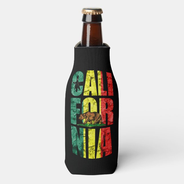 Rasta California Bottle Cooler (Bottle Front)