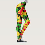 Rasta Camo Leggings<br><div class="desc">Black, yellow, green, and red.</div>