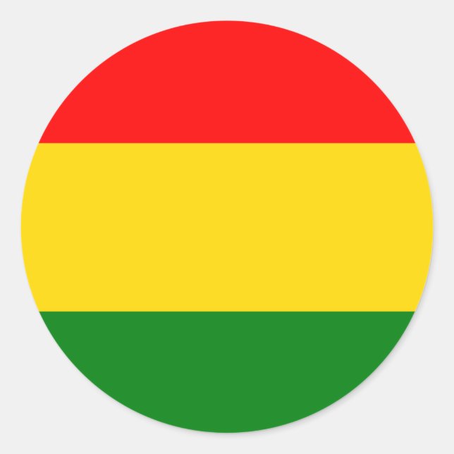 Rasta Classic Round Sticker (Front)