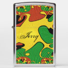 Rasta Color Abstract Zippo Lighter