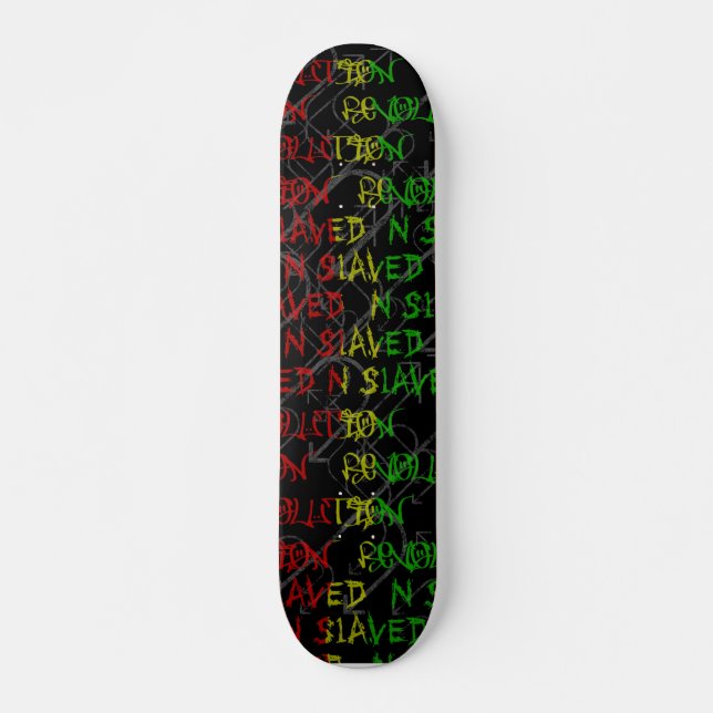 rasta color graffiti  deck (Front)