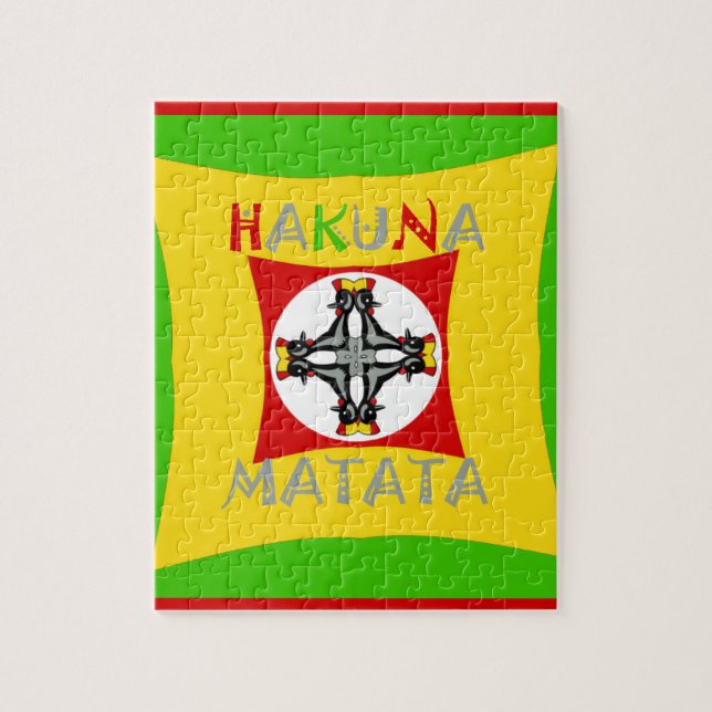 Rasta Color Red Golden Green Jigsaw Puzzle (Vertical)
