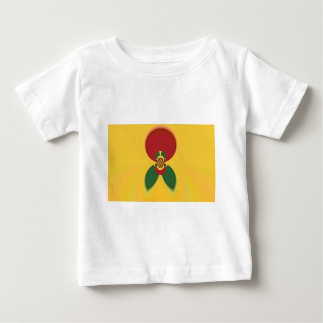 Rasta Colors Abstract Art Print Baby T-Shirt (Front)