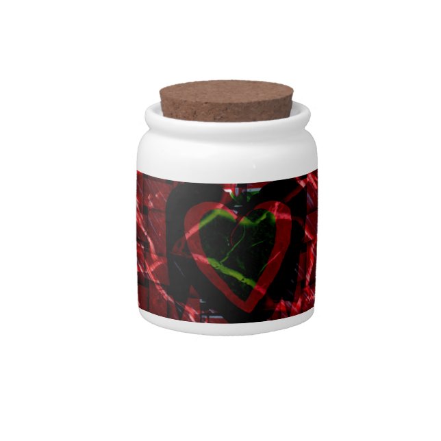 Rasta colors candy jar (Front)