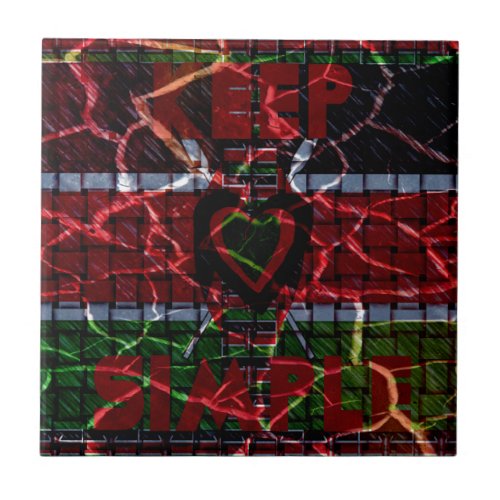 Rasta colors ceramic tile