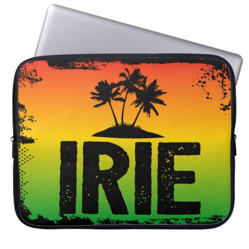 Rasta Colors Jamaican IRIE Tropical Palm Trees Laptop Sleeve