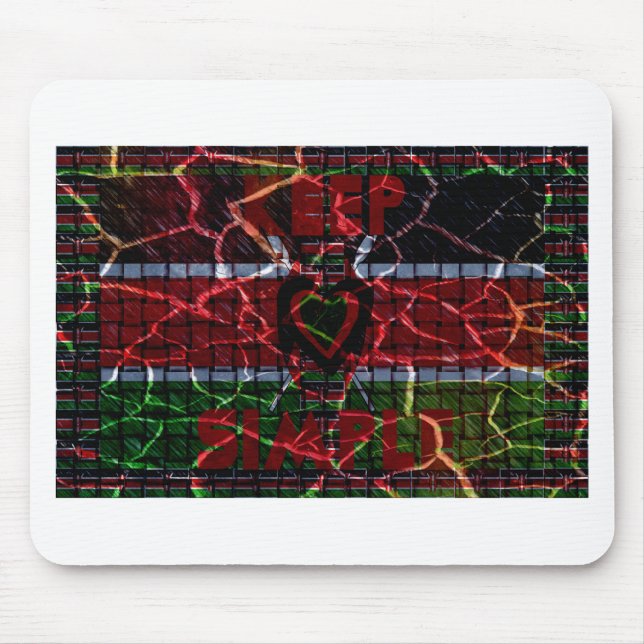 Rasta colors mouse pad (Front)