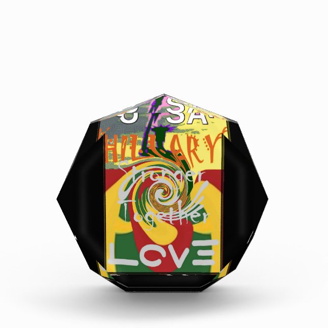 Rasta Colors Red Golden Green Hillary Art Print Award (Front)