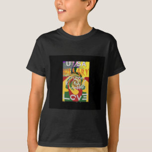 Rasta Colors Red Golden Green Hillary Art Print T-Shirt
