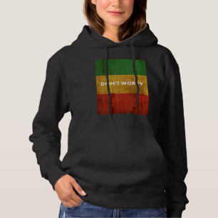 Rasta Colors Reggae Don't Worry Rastafari islands  Hoodie