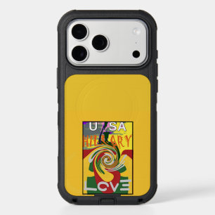 Rasta colors themed: spiral red, green, and yellow iPhone 17 pro max case