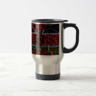 Rasta colors travel mug