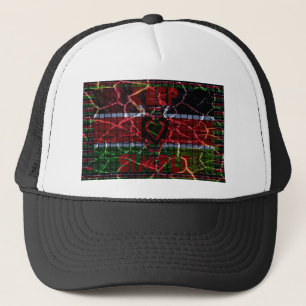Rasta colors trucker hat