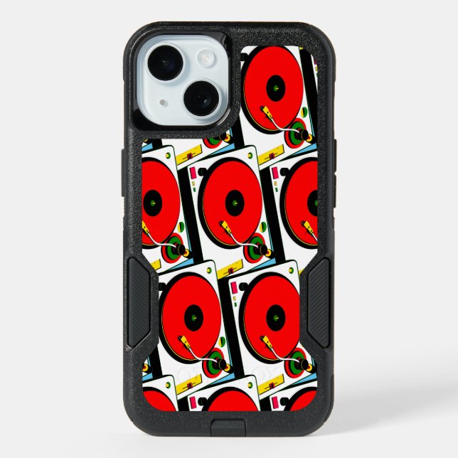 Rasta Colors Turntable Otterbox iPhone Case (Back)