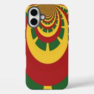 Rasta Colors Vintage COOL RETRO Jamaica Design iPhone 16 Plus Case