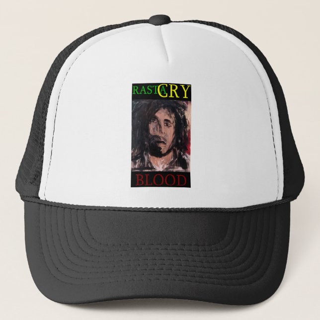 RASTA CRY BLOOD TRUCKER HAT (Front)