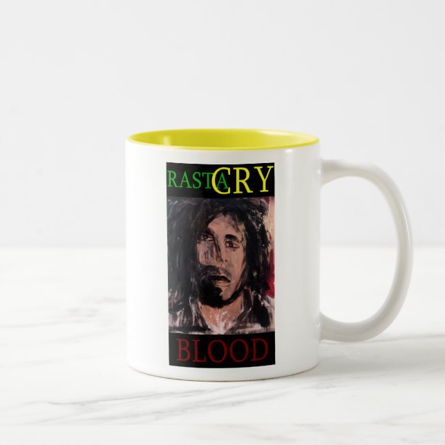 RASTA CRY BLOOD Two-Tone COFFEE MUG (Right)