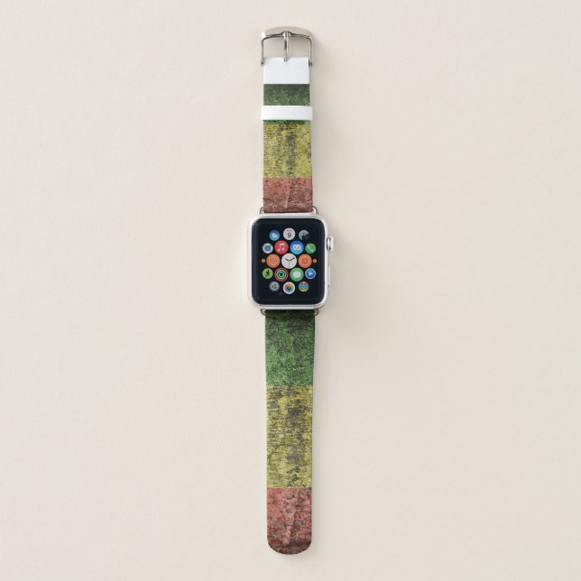 rasta design apple watch band (Front)