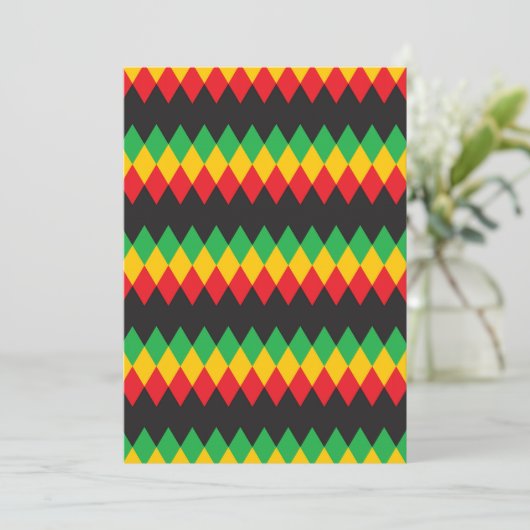Rasta Diamond Pattern (Standing Front)