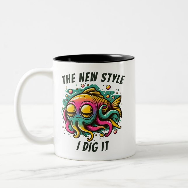 Rasta fish "New stile I dig it" Mug (Left)