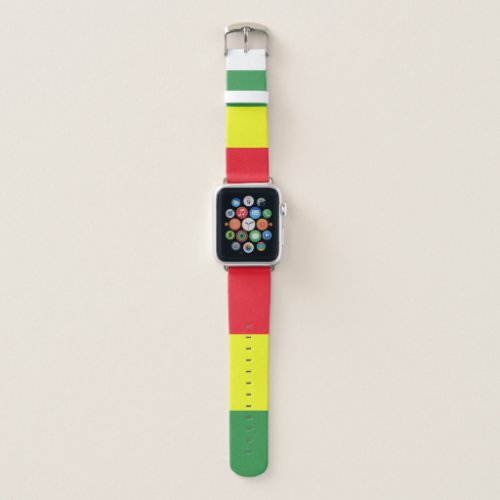 Rasta flag apple watch band