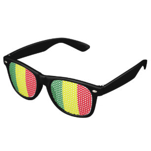 Rasta flag retro sunglasses