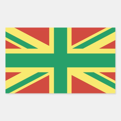 Rasta Flag UK Sticker