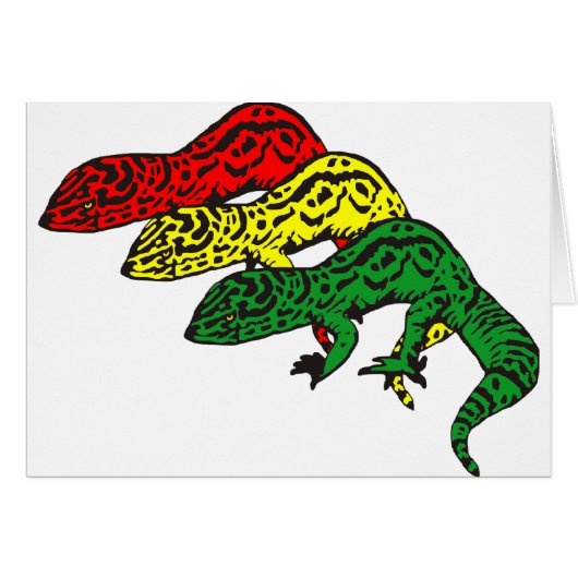 Rasta Geckos Cards (Front Horizontal)