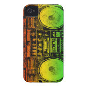 Rasta ghetto blaster Case-Mate iPhone case (Back)
