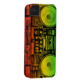 Rasta ghetto blaster Case-Mate iPhone case (Back/Right)