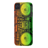 Rasta ghetto blaster Case-Mate iPhone case (Back Left)