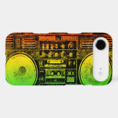 Rasta ghetto blaster Case-Mate iPhone case (Back (Horizontal))