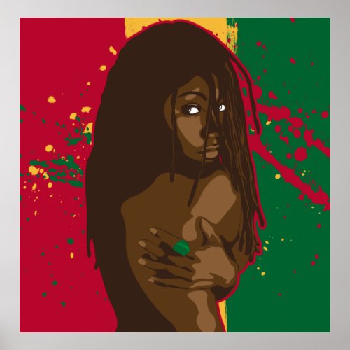 Rasta Girl Poster