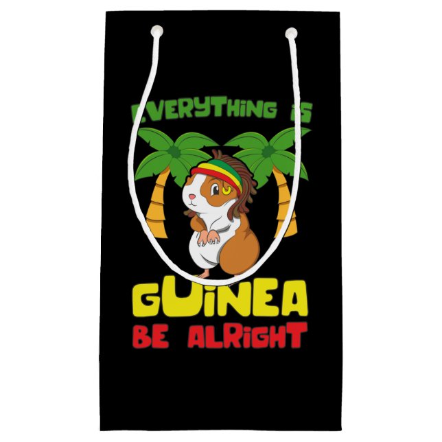Rasta Guinea Pig Small Gift Bag (Front)