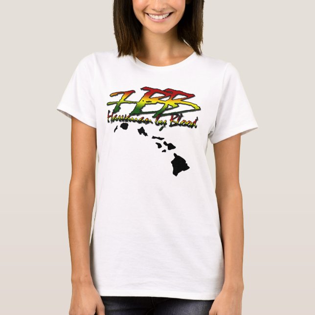 Rasta Hawaiian by Blood T-Shirt (Front)