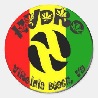Rasta Hydro Classic Round Sticker
