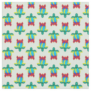 Rasta Island Colors Tribal Turtle Fabric