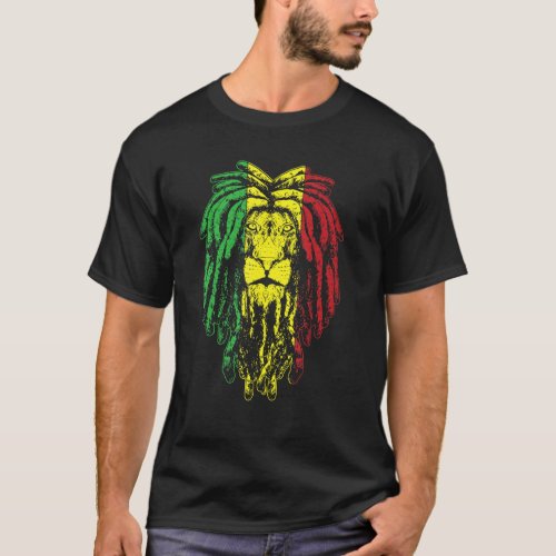 Rasta Jamaica Lion T_Shirt