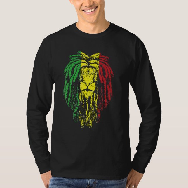 Rasta Jamaica Lion T-Shirt (Front)