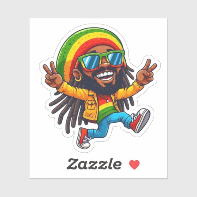 Rasta Jamaican Sticker (Sheet)