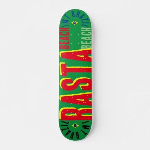 RASTA  JMT BRAZIL 7 34 Skateboard Deck