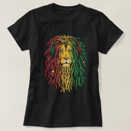 Rasta King Of Zion Ladies T_Shirt