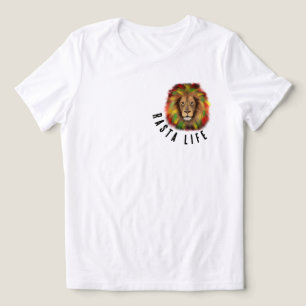 rasta life lion head red green yellow Jamaica real Tri-Blend Shirt