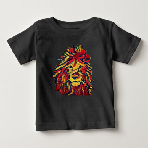 Rasta lion baby T_Shirt