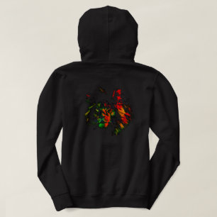 Rasta Lion Back Design Hoodie