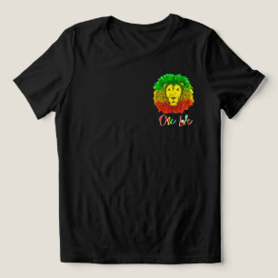 rasta lion head red green yellow Jamaica one love Tri-Blend Shirt