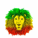 Rasta lion head red yellow green drawing Jamaica  Cutout<br><div class="desc">Rasta colored lion head. Designed for my husband and now shared with you!</div>