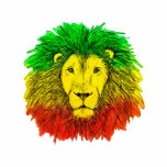 Rasta lion head red yellow green drawing Jamaica  Cutout<br><div class="desc">Rasta colored lion head. Designed for my husband and now shared with you!</div>