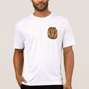 Rasta lion head red yellow green drawing Jamaica  T-Shirt