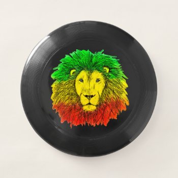 Rasta Lion Head Red Yellow Green Drawing Jamaica  Wham-o Frisbee by CharmedPix at Zazzle
